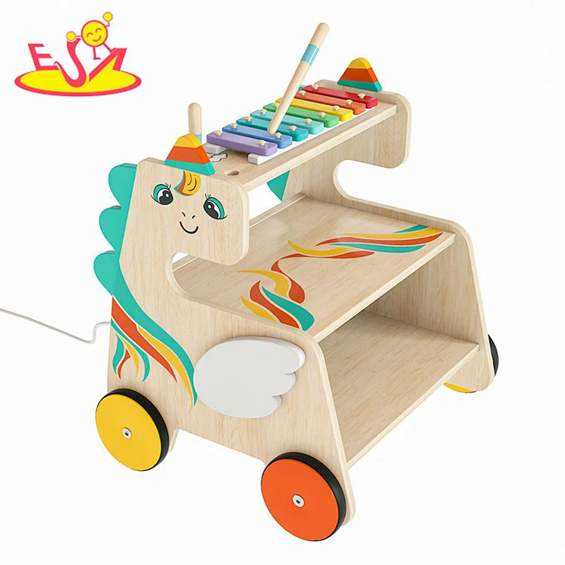 Nuevo diseño Macaron lindo juguete de cocina de madera para niños W10C582